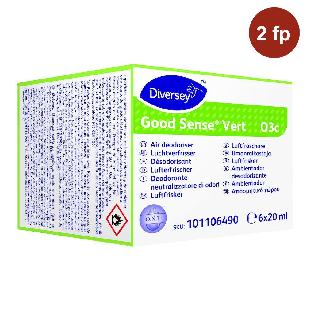 Luktförbättrare Diversey Good Sense Refillpatron Vert O1c 6x20ml