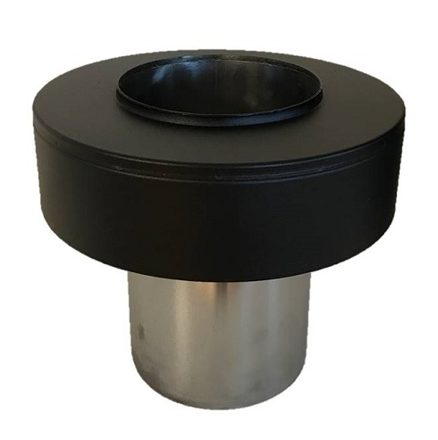 Täcklock MS50 Avslut Ø150 Svart