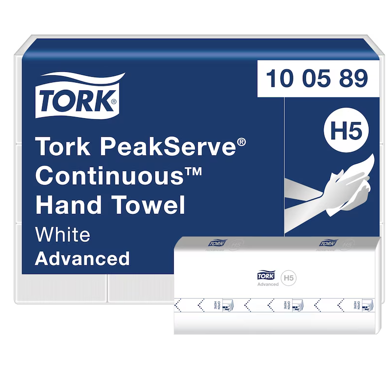 Pappershandduk Tork Peakserve Continuous H5 Vit 12fp