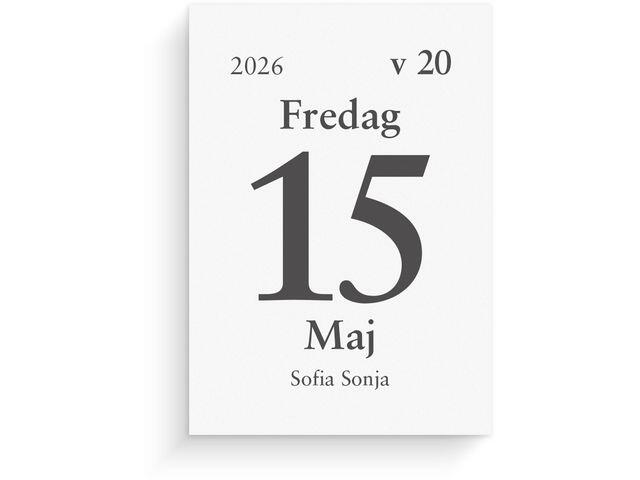 Dagblock Burde 44x63mm 2026