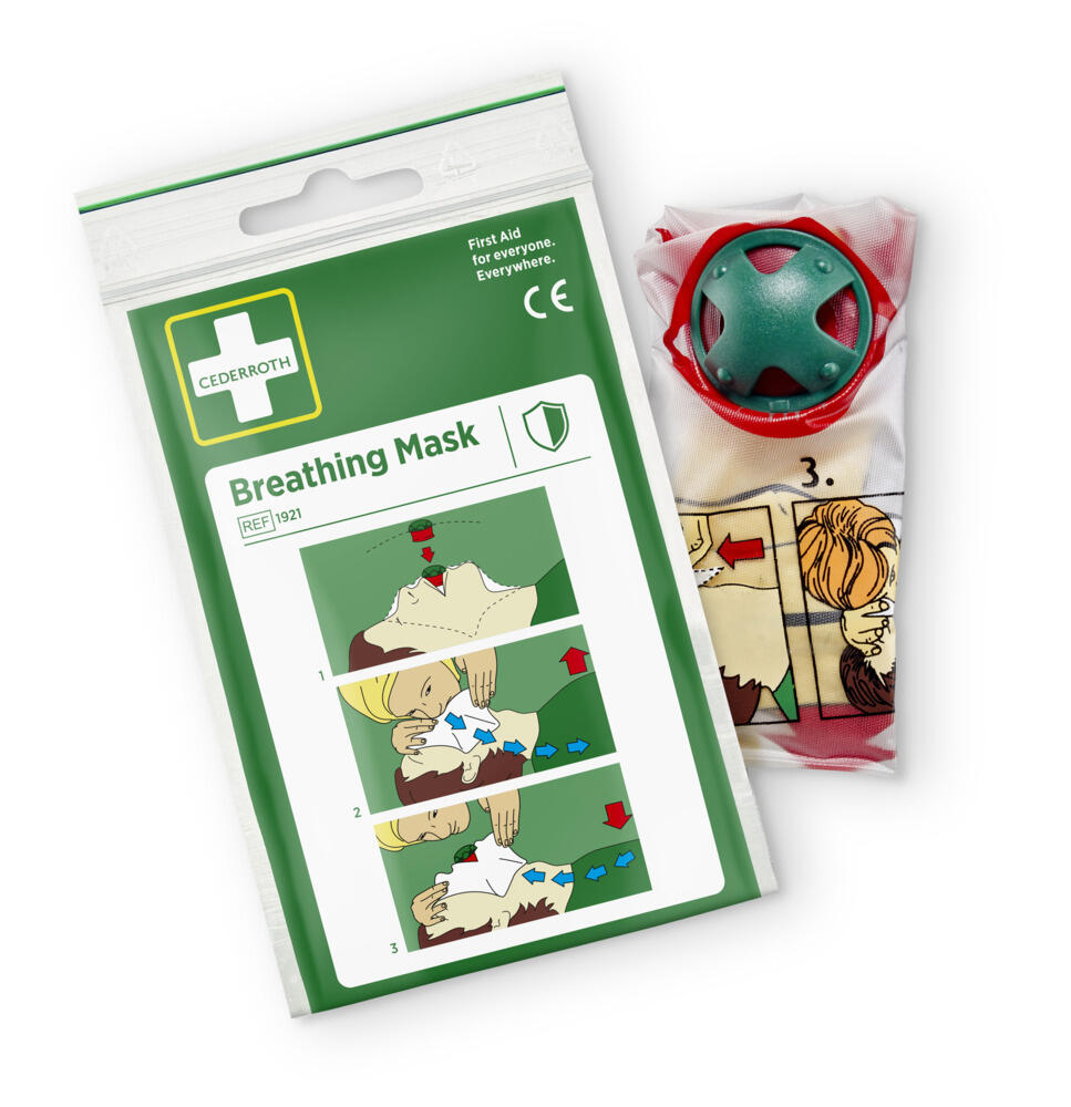 Andningsmask Cederroth med Backventil