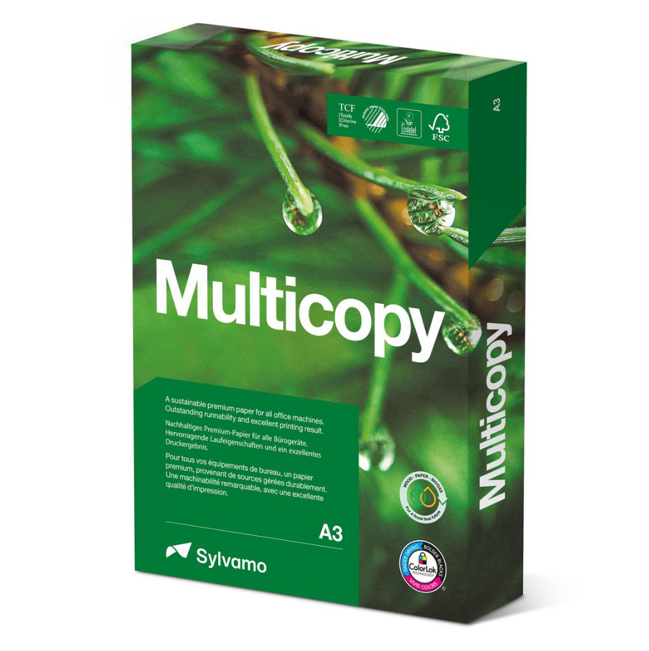 Kopieringspapper Multicopy oh A3 160g 250st
