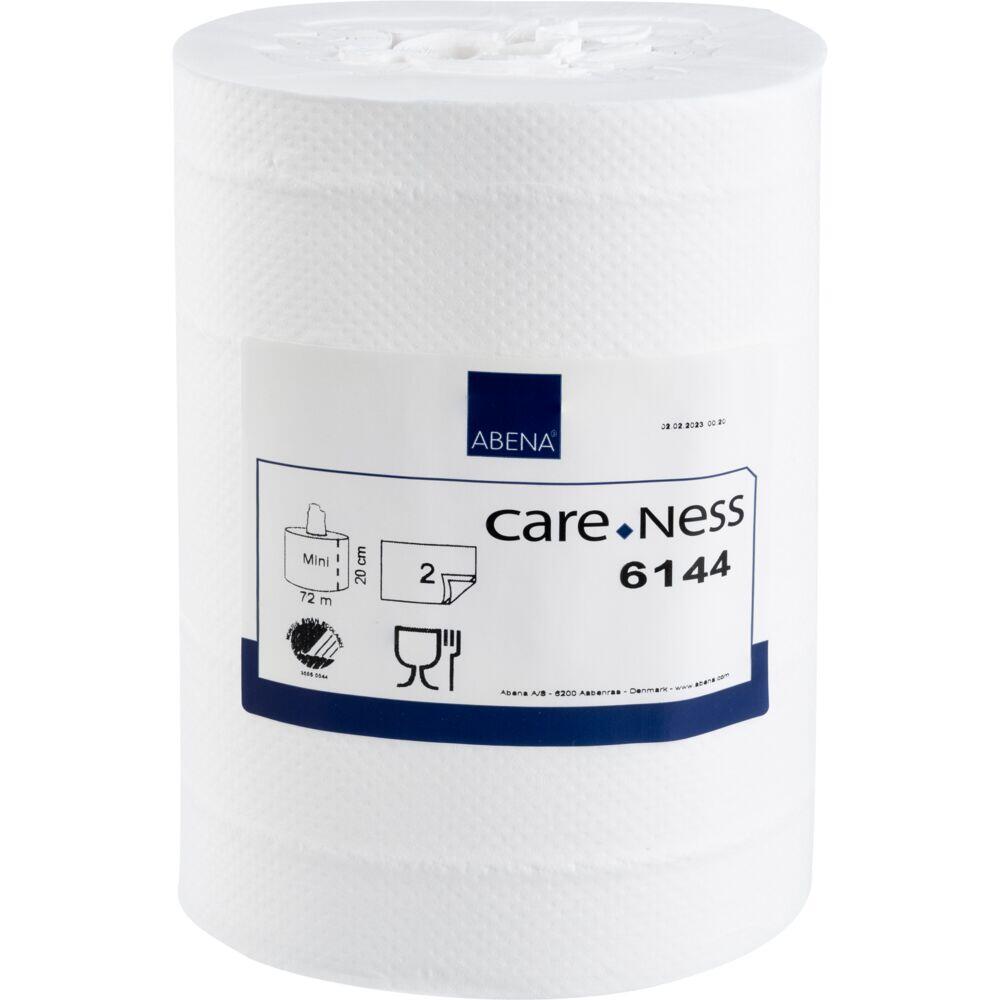 Handtorkrulle Abena Care-Ness Excellent Mini Utan Hylsa 2-Lag 72m Vit 12rl