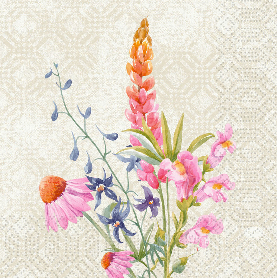 Servett Duni Floret 3-Lagers 33X33cm 50st