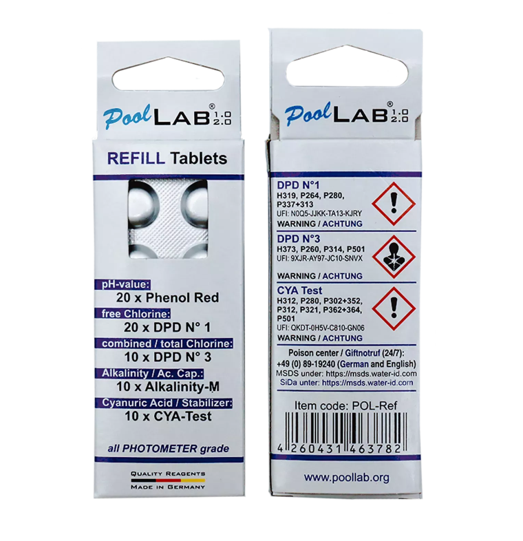 Refilltabletter poollab till Fotometer Ultimate 2.0