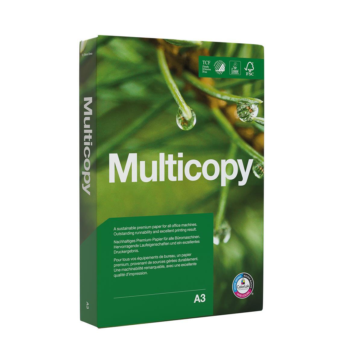 Kopieringspapper Multicopy Original Ohålat A3 80g 500st