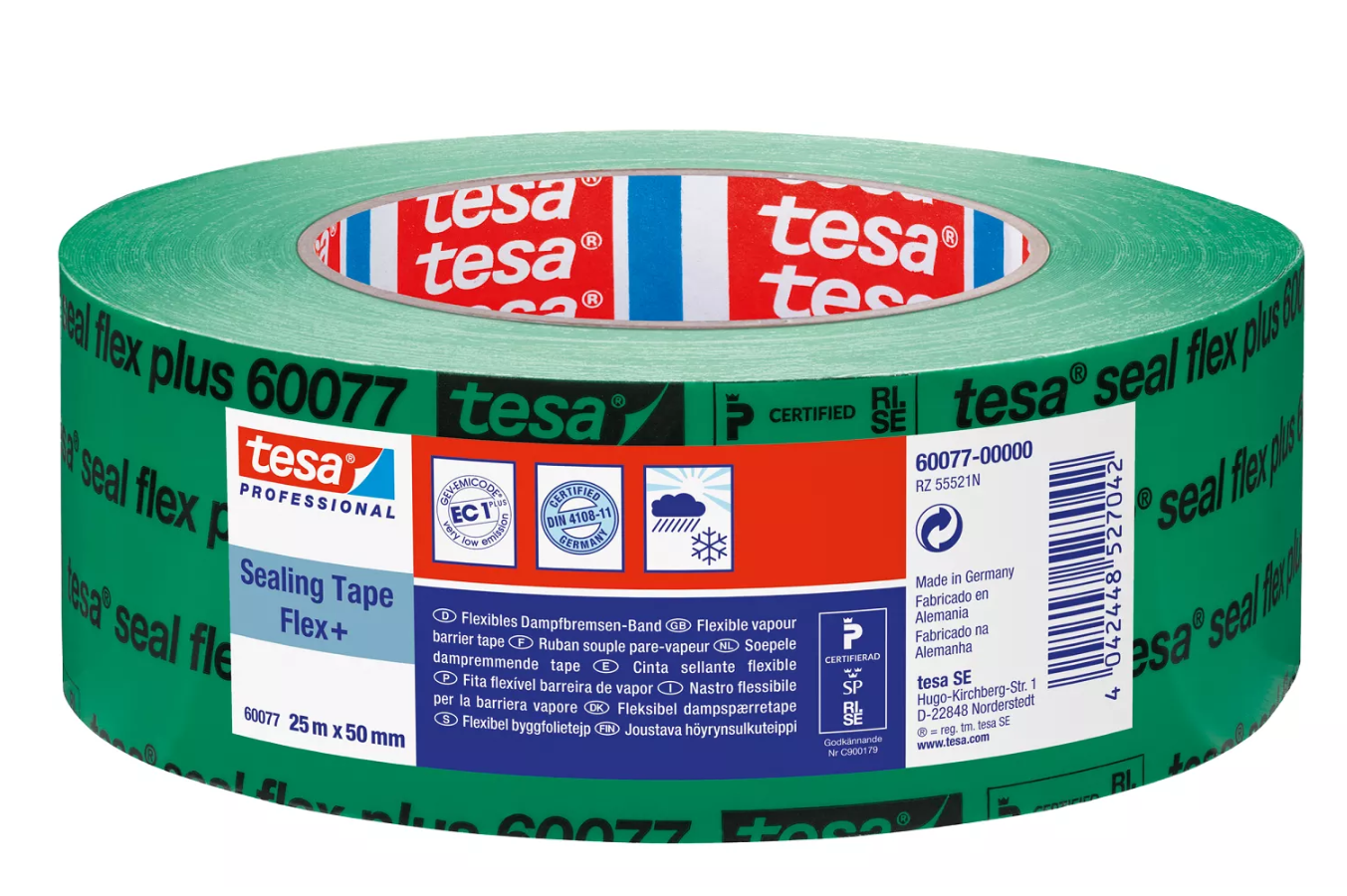 Byggfolietejp Tesa Sealflex+ 60077 50mmx25m