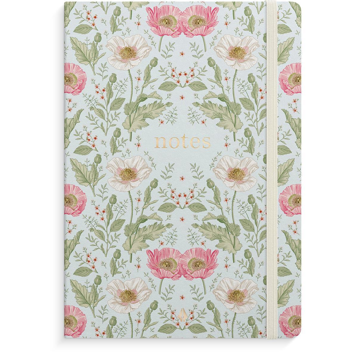 Anteckningsbok Burde DeLuxe Flower A5 Linjerad 80 Blad