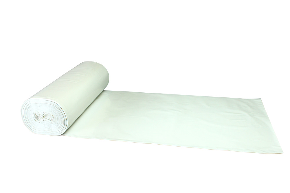 Plastsäck KBM Polyeten Vit 70L 30my 25st/rl