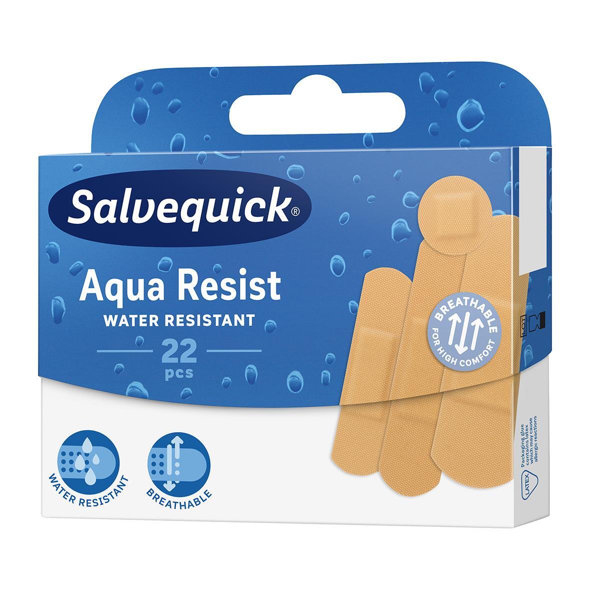 Plåster Salvequick Aqua Resist 22st