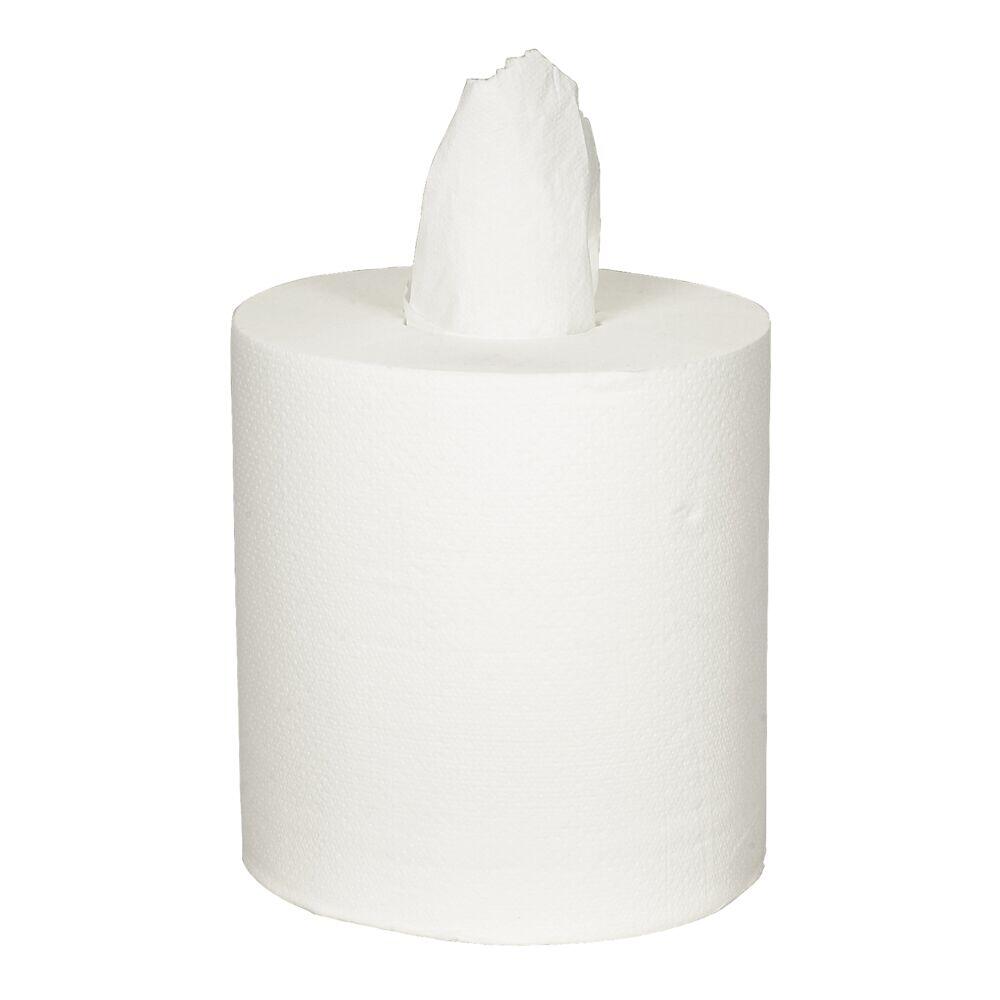 Handtorkrulle Abena Care-Ness Excellent Midi Utan Hylsa 2-Lag Vit 153m 6rl