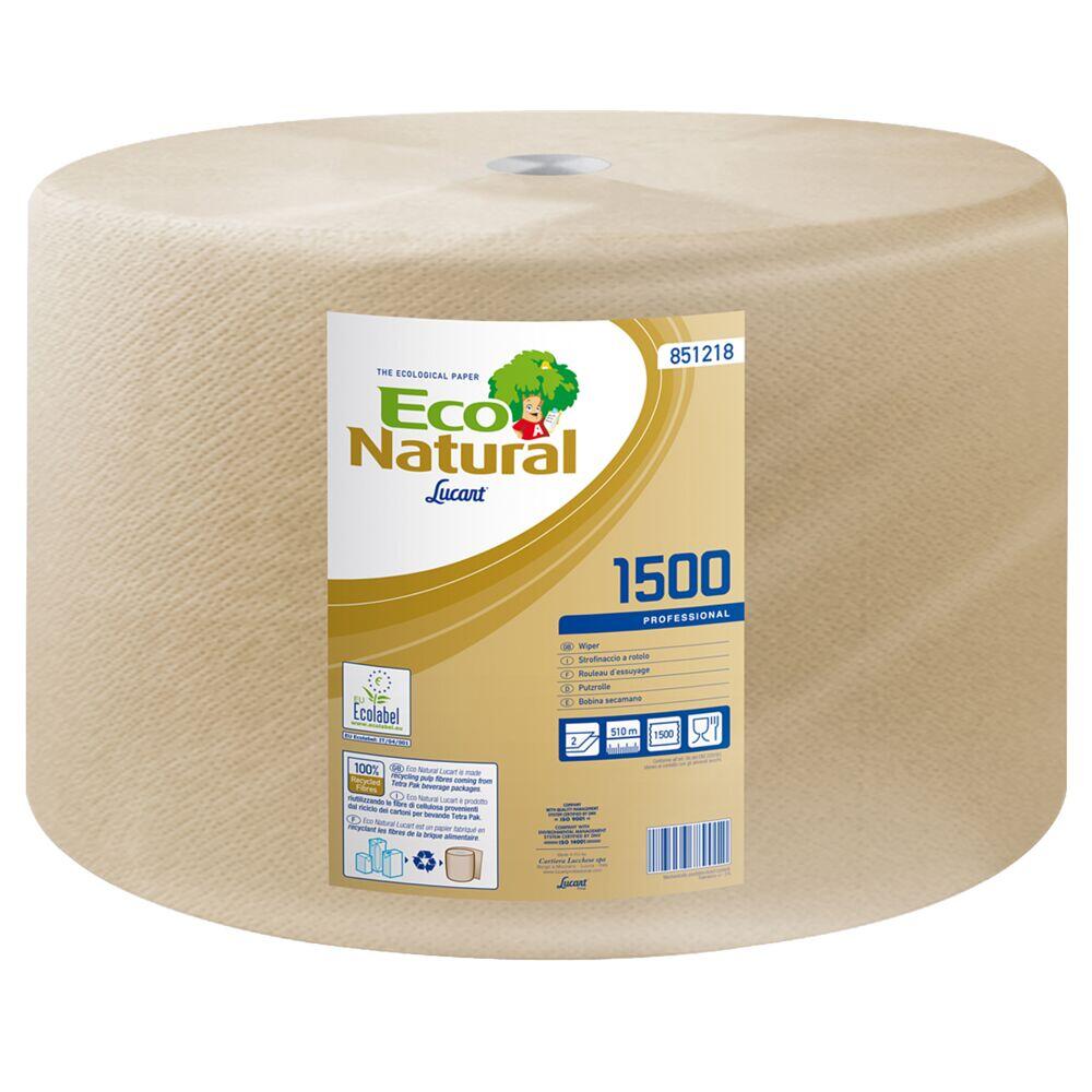 Industripapper Lucart Eco Natural 1500 2-lag Natur 510m/rl