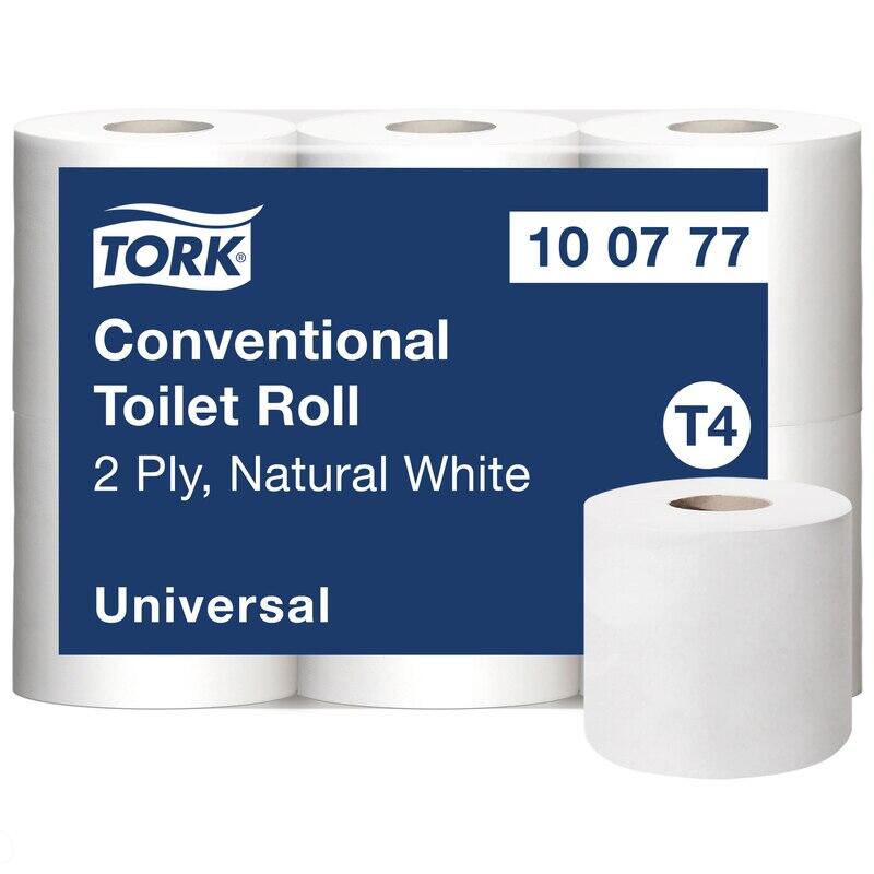 Toalettpapper Tork Universal T4 2-lag Vit 44m 42rl