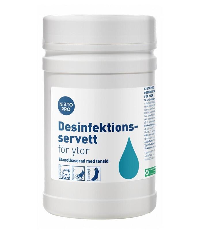 Ytdesinfektion Kiilto Pro Servetter 75% 70st