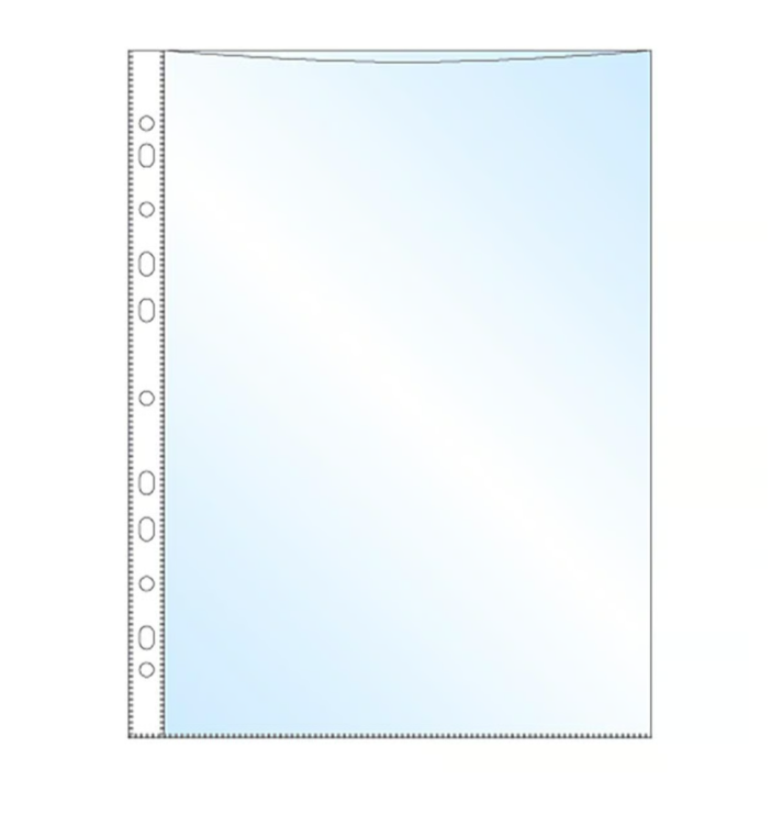Plastficka BLP Präglad A4 0.06mm 100st