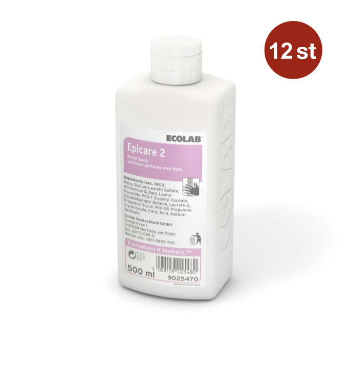 Flytande Tvål Ecolab Epicare 2 500ml 12st