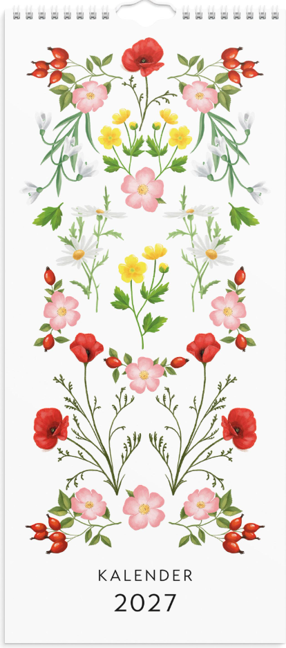 Väggkalender Burde 1779 Lilla Blomsterkalendern 2027