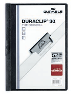 Klämmapp Durable Duraclip Svart A4 till 30 ark