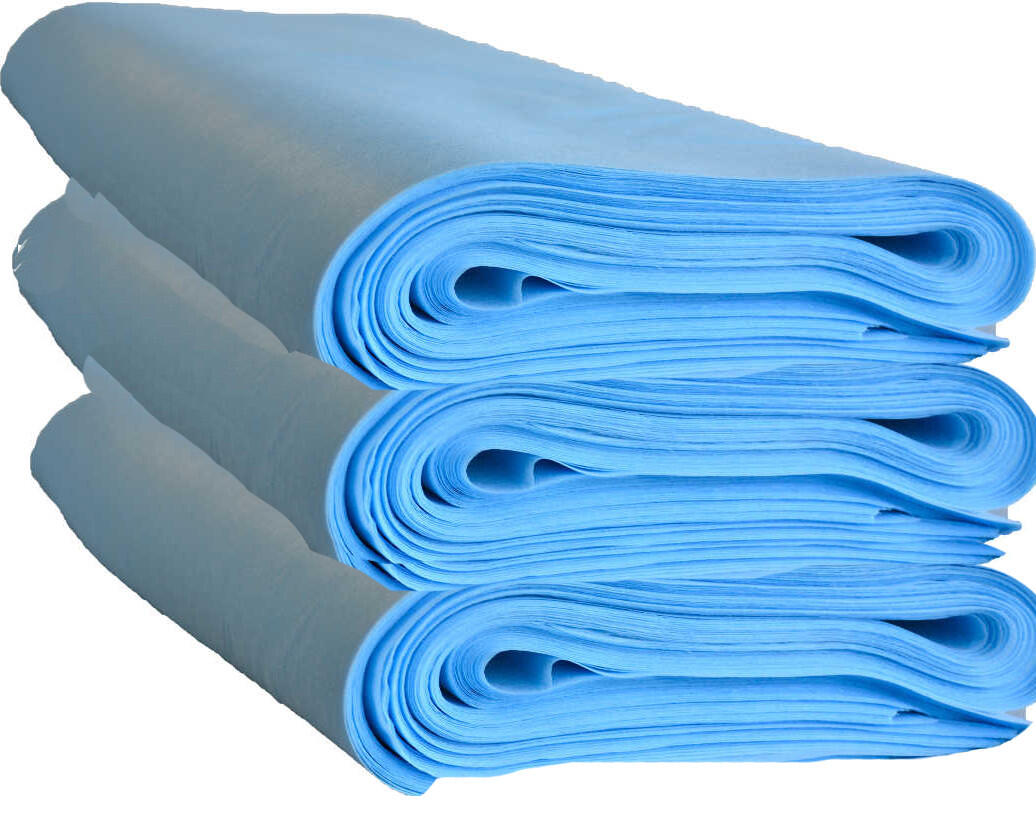 Bänkpapper Infibra Viscosoft Blå 60x195cm 300st