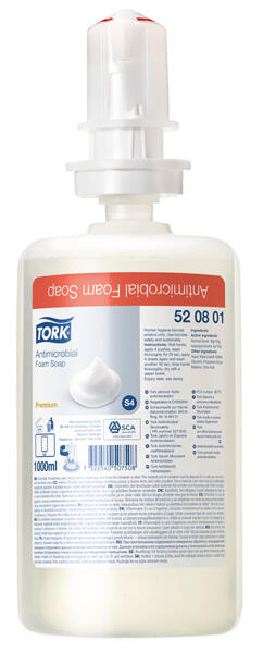 Dispenser Skumtvål Tork Antimikrobiell S4 1L