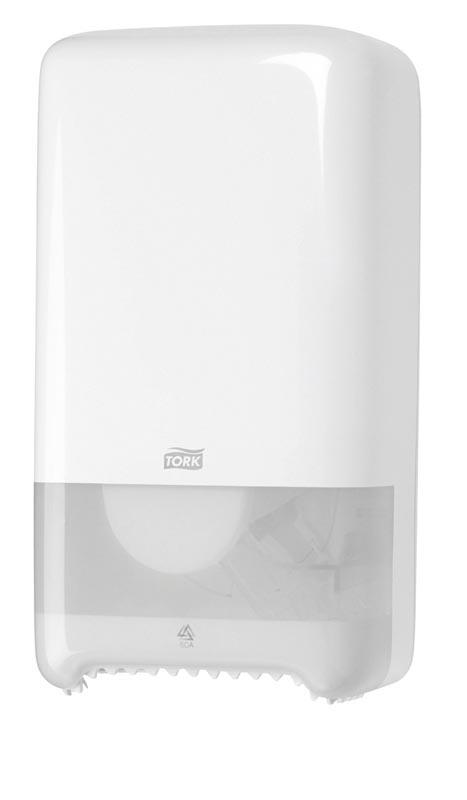 Dispenser Toalettpapper Tork Mid-Size Twin T6 Vit