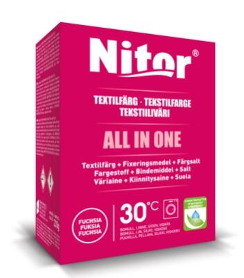 Textilfärg Fixor by Nitor All in One Fuchsia 230g