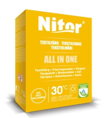 Textilfärg Fixor by Nitor All in one Gul 230g