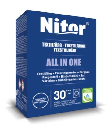 Textilfärg Nitor All in One Koboltblå 230g