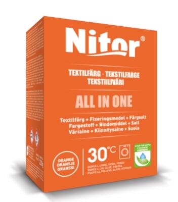Textilfärg Fixor by Nitor All in One Orange 230g