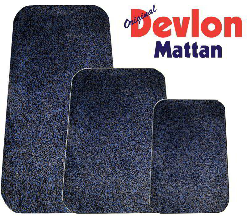 Entrematta Devlon Micro Blå 75x50cm