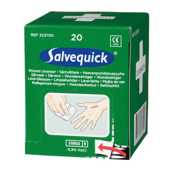 Sårtvättare Salvequick Refill Ny Modell 20st