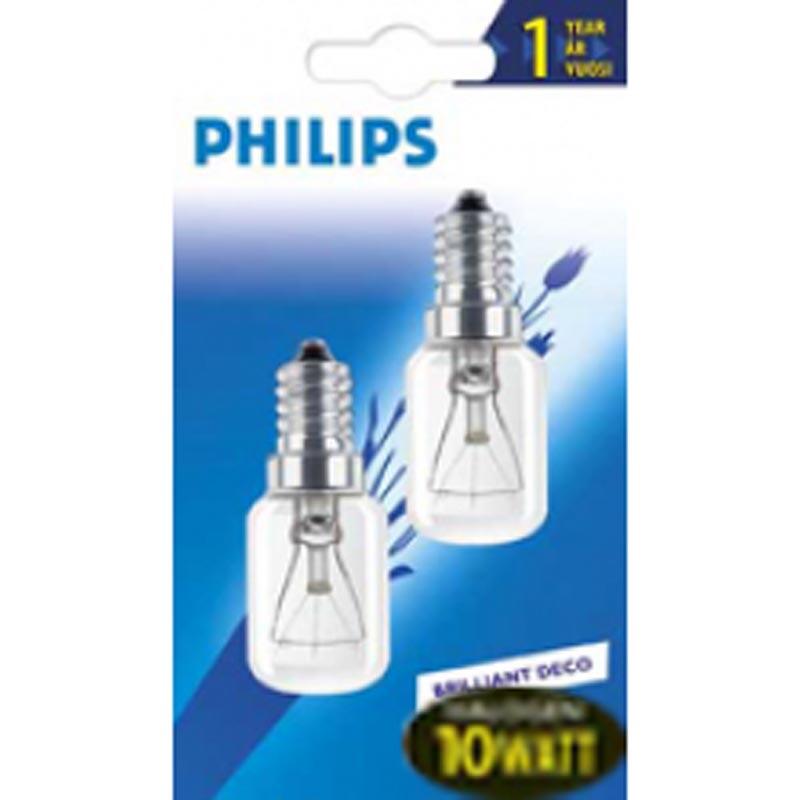Päronlampa Philips E14 10W 2st