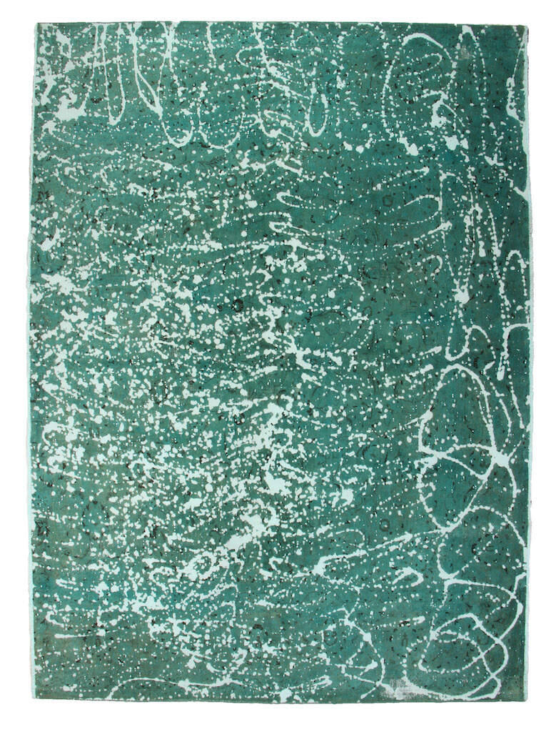 Handknuten Persisk Vintagematta Tabriz Ull 192x270cm