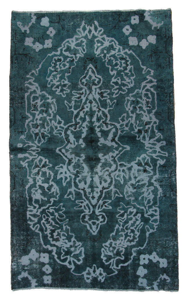 Handknuten Persisk Vintagematta Tabriz Ull 132x224cm