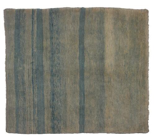 Handknuten Persisk matta Gabbeh Shiraz Ull Creme/Blå 165x185cm