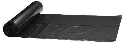 Plastsäck KBM Polyeten Svart 70L 30my 25st/rl