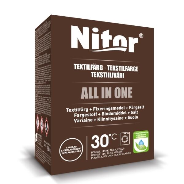 Textilfärg Fixor by Nitor All in One Choklad 350g