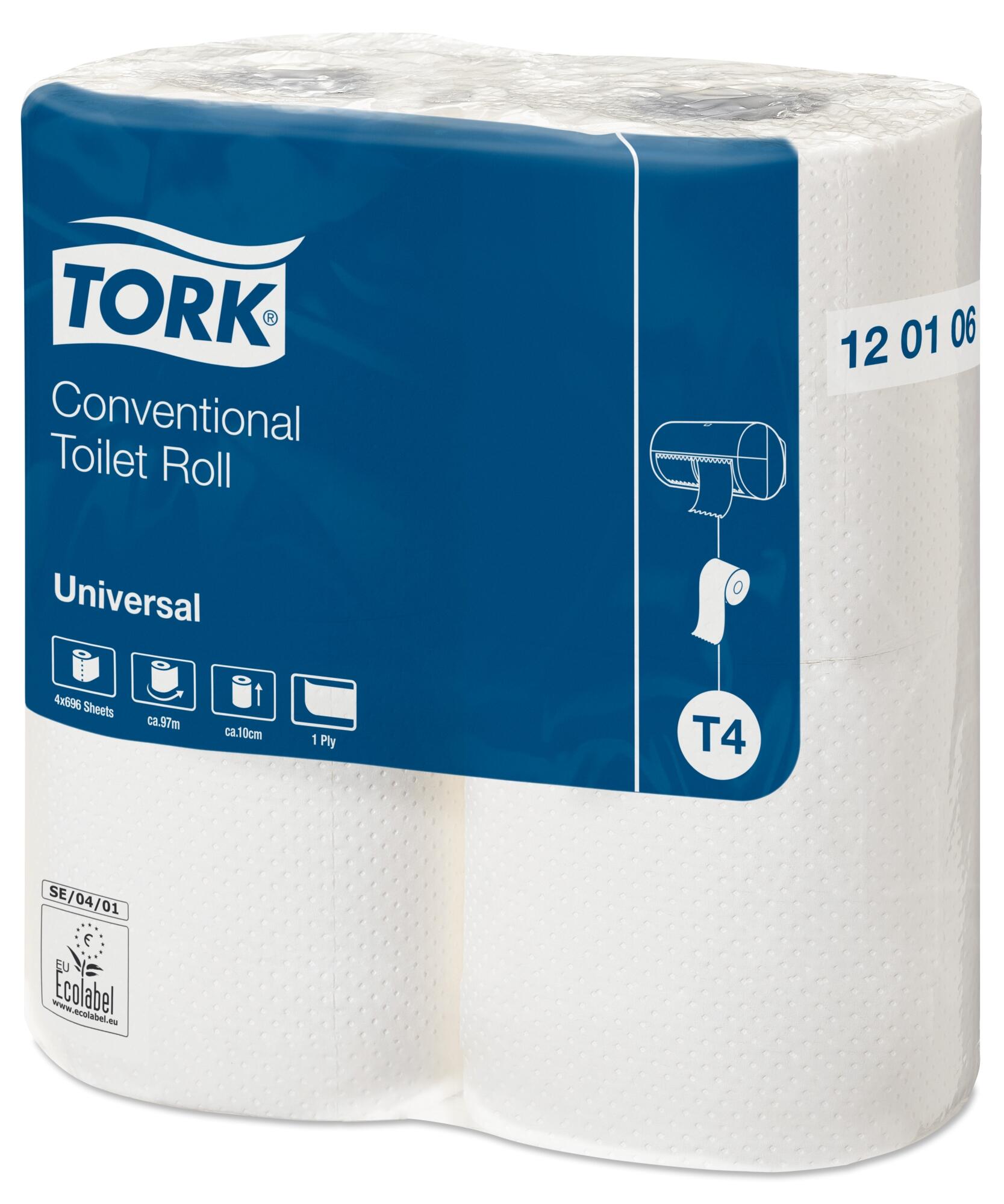 Toalettpapper Tork Extra Långt Universal T4 Natur 24rl