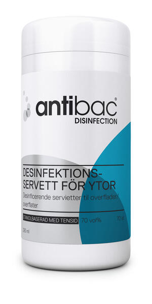 Desinfektionsservett Antibac ytor 70st