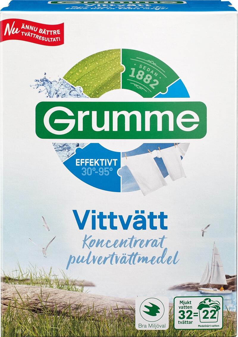 Tvättmedel Grumme Vittvätt 1.12kg