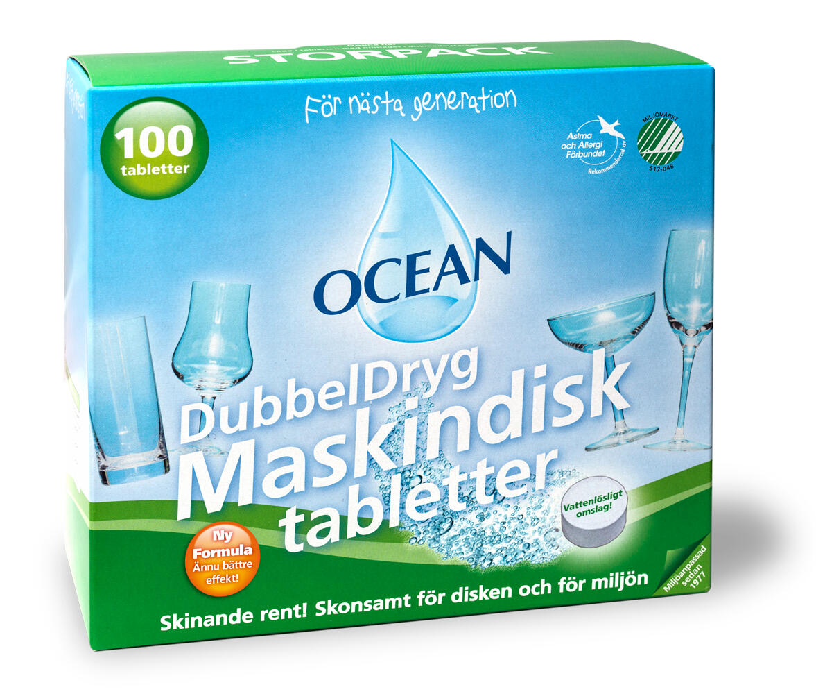 Maskindisktabletter Ocean 100st