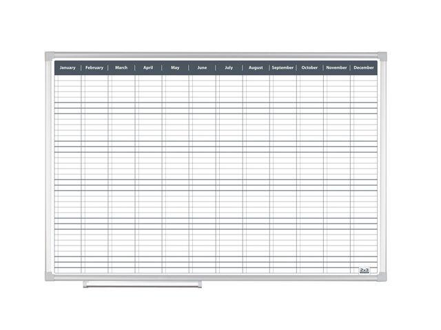 Planeringstavla 2x3 Årsplan Månad 90x60cm