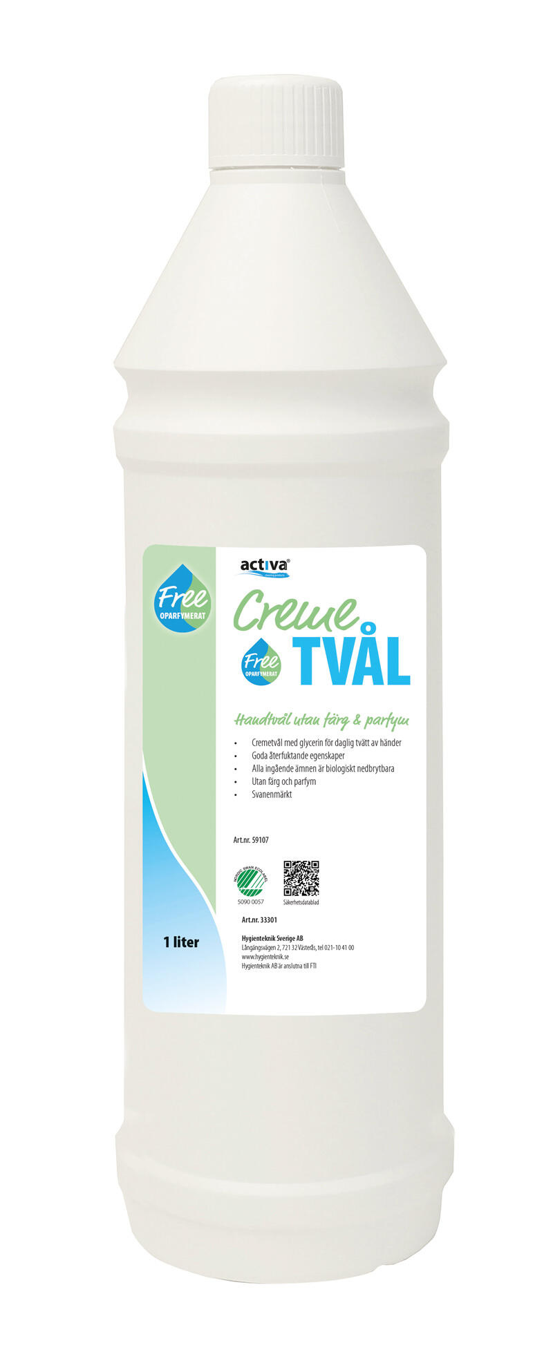 Cremetvål Activa Refill Free 1L