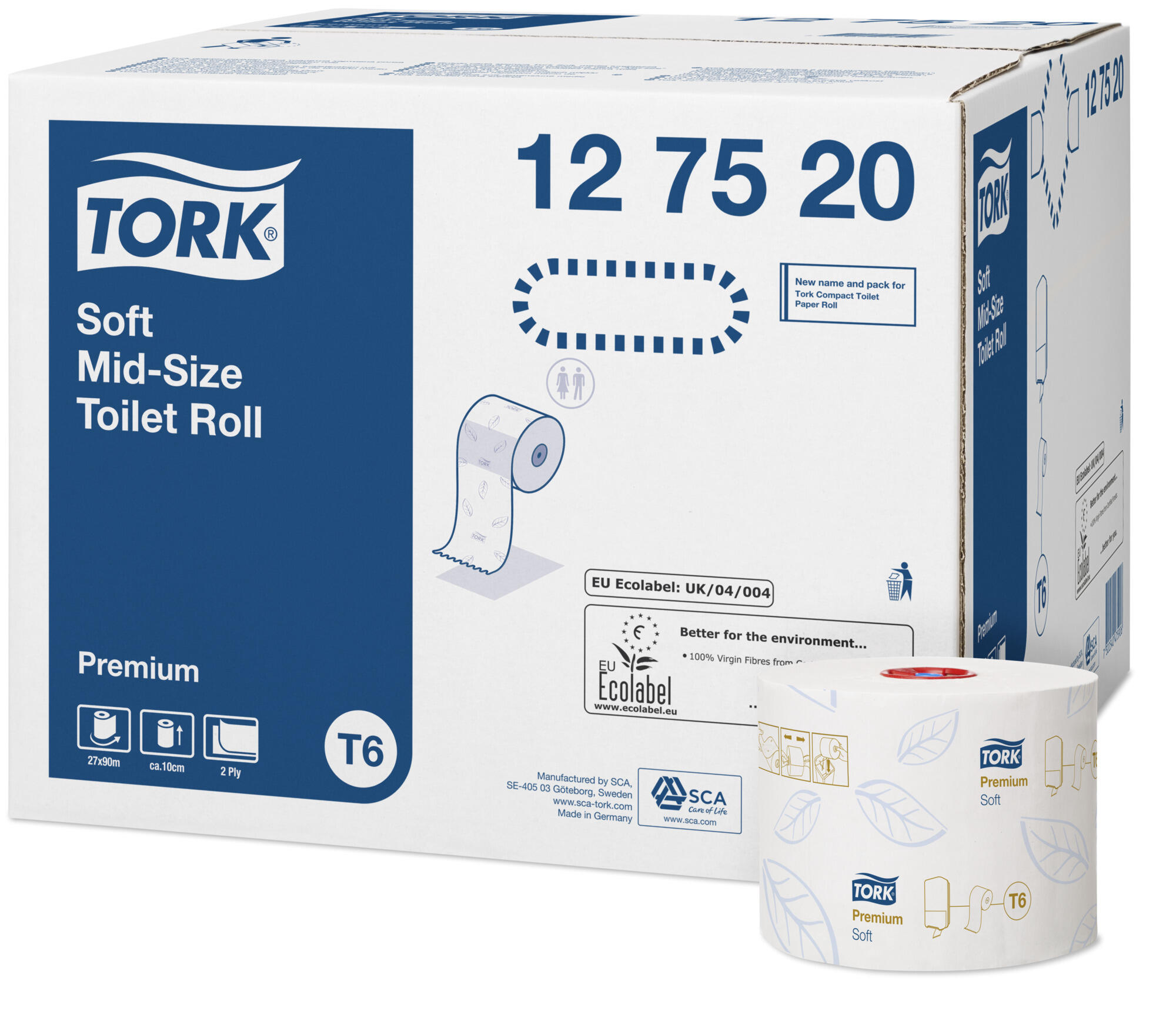 Toalettpapper Tork Mid Size Mjukt Premium T6 27rl