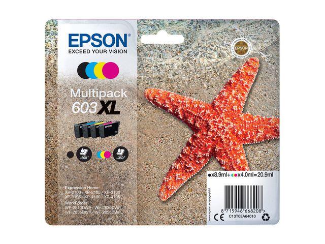 Bläckpatroner Epson T03U 603XL 4-Färger