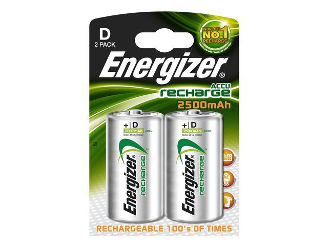 Batteri Energizer Laddbar D HR20 2st