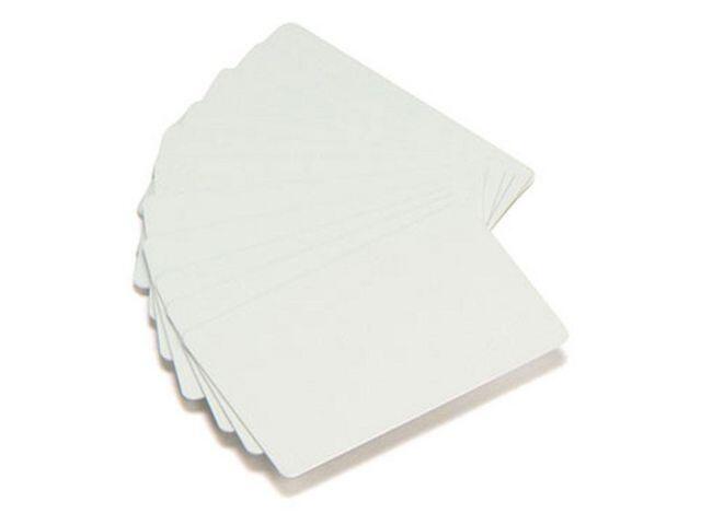 Plastkort Zebra PVC White Cards 500st