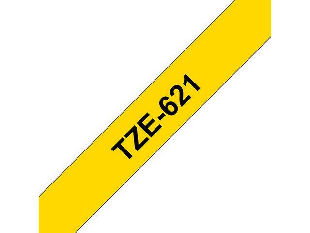 Tape Brother TZE621 Svart på Gul 9mm