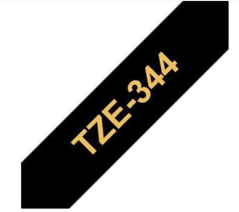 Tape Fighting Line TZE-344 Guld på Svart 18mm