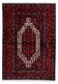 Handknuten Persisk Enkelvävd Patinamatta Senneh 115x163cm